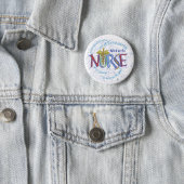 Midechtgenote Nurse Motto Pin Ronde Button 5,7 Cm (In situ)