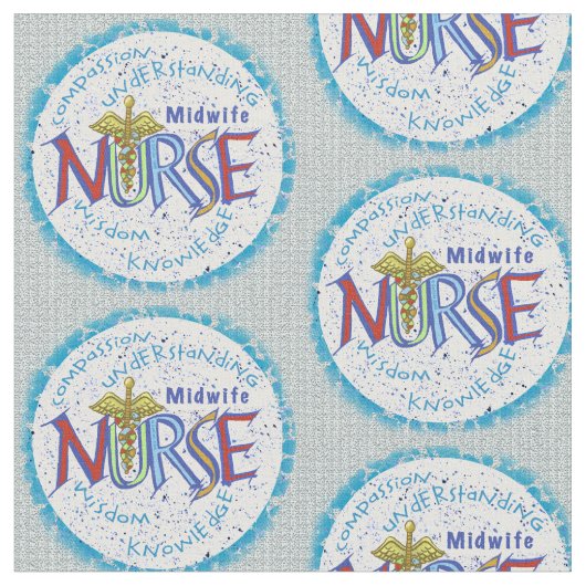 Midechtgenote Nurse Motto Stof (Close Up)