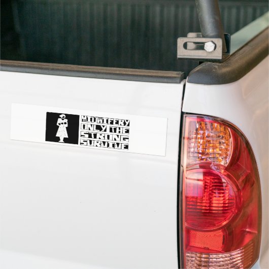 Midechtgenote Survive Bumpersticker (Op Truck)