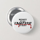 Midechtgenote Vampire bij nacht Ronde Button 5,7 Cm (Voorkant /achterkant)
