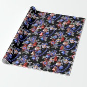 Mideeuw Kerstversieringen Cadeaupapier (Uitgerold)