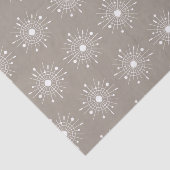 Mideeuw Minimalistische Atomic Christmas Sneeuwvlo Tissuepapier (Detail)