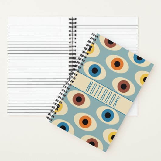 Mideeuw minimalistische ogen notitieboek (Binnen)