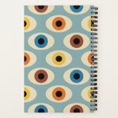 Mideeuw minimalistische ogen notitieboek (Achterkant)