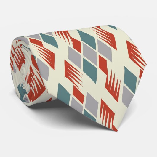 MIdeeuw modern atoomontwerp Stropdas (Opgerold)