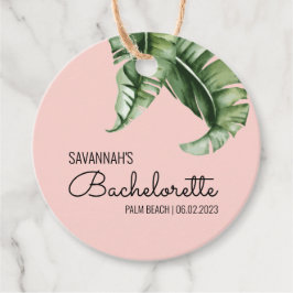 Mideeuw Modern Banana Leaf Bachelorette Bedankjes Labels