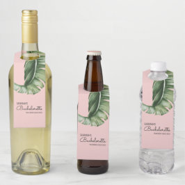 Mideeuw Modern Banana Leaf Bachelorette Favor Flessenhanger