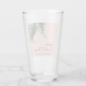 Mideeuw Modern Banana Leaf Vrijgezellenfeest Favor Glas (Achterkant)