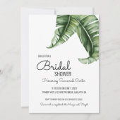 Mideeuw Modern Banana Leaf Vrijgezellenfeest Kaart (Voorkant)