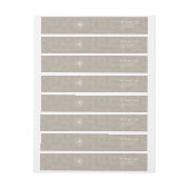 Mideeuw Modern Kerstmis Sneeuwvlok Atomic (Vel)