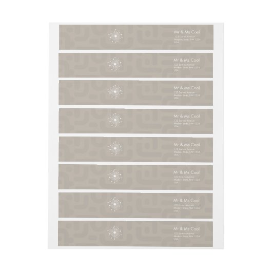 Mideeuw Modern Kerstmis Sneeuwvlok Atomic (Vel)