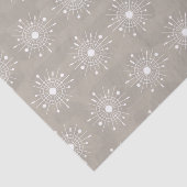 Mideeuw Modern Kerstmis Sneeuwvlok Atomic Tissuepapier (Detail)