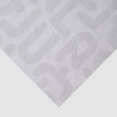 Mideeuw Modern Minimalistisch Elegant Luxe Grijs Tissuepapier (Detail)