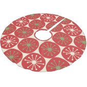 Mideeuw Modern Retro Atomic Era Stippen voor Kerst Kerstboom Rok (Gekanteld)