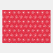 Mideeuw Modern Retro Atomic Snowflake kerst Inpakpapier Vel (Voorkant 2)