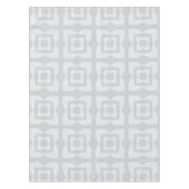 Mideeuw Modern Squares Patroon Light Grey Tafelkleed (Voorkant)