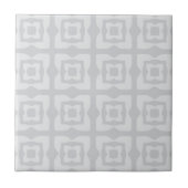 Mideeuw Modern Squares Patroon Light Grey Tegeltje (Voorkant)