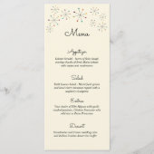 Mideeuw Modern  stijlwentelingsmenu Menu (Voorkant)