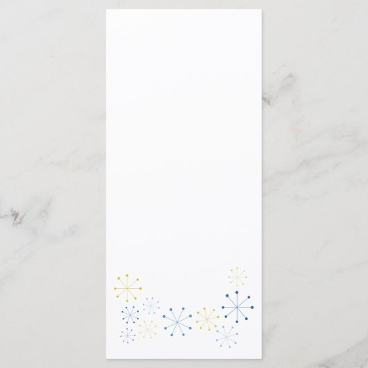 Mideeuw Modern stijlwentelingsmenu Menu (Achterkant)