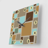 Mideeuw Modern vierkant patroonretro Vierkante Klok (Hoek)