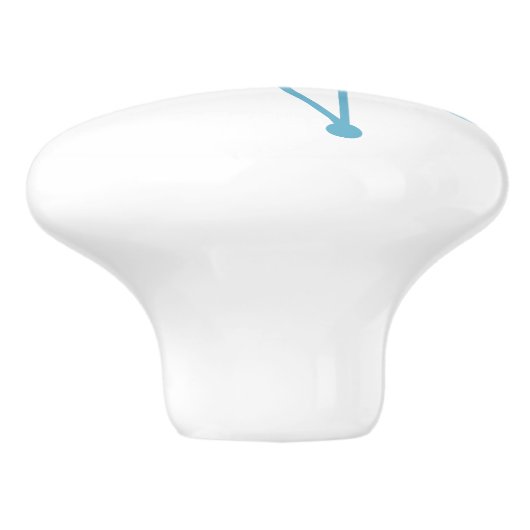 Mideeuw Moderne Kerst Atomic MCM MOD Star C Keramische Knop (Zijkant)