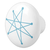 Mideeuw Moderne Kerst Atomic MCM MOD Star C Keramische Knop (Rechts)