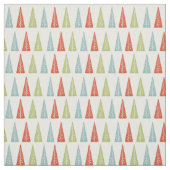 Mideeuw Moderne Kerstbomen Patroon Cream Stof (Swatch)