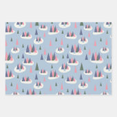 Mideeuw moderne vakantie inpakpapier vel (Voorkant)