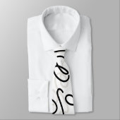 Mideeuw Moderne wervelingen abstracte elegante MOD Stropdas (Gebonden)