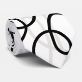 Mideeuw Moderne wervelingen abstracte elegante MOD Stropdas (Opgerold)