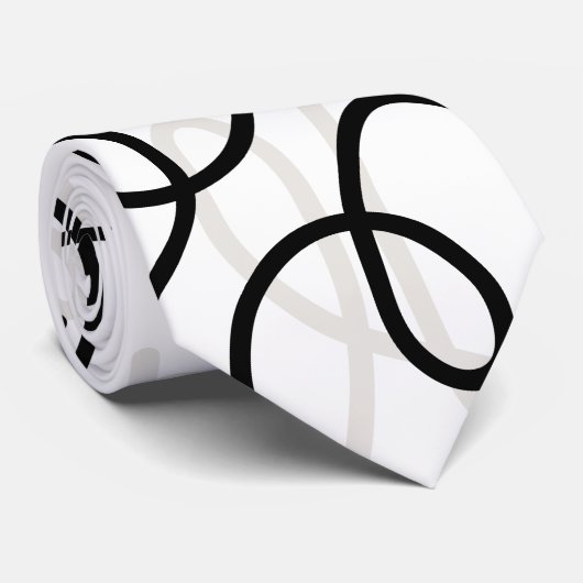 Mideeuw Moderne wervelingen abstracte elegante MOD Stropdas (Opgerold)