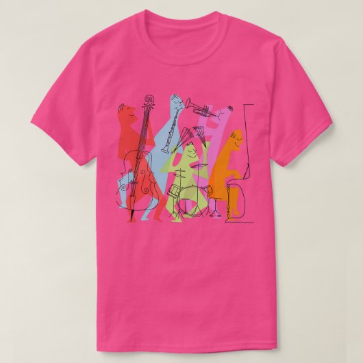 Mideeuw New Orleans Jazz Quintet T-shirt (Design voorkant)