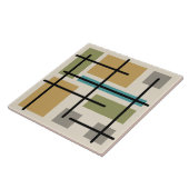 Mideeuw Rechthoeken Vierkante Veelkleurige Tegeltje (Zijkant)