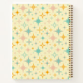 Mideeuw Retro Design Sterren Notitieboek (Achterkant)
