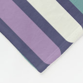 Mideeuwse cirkels lijnen Paarse Turquoise Fleece Deken (Hoek)