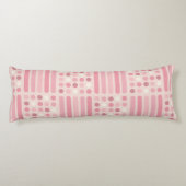 Mideeuwse cirkels roze vanilla lichaamskussen (Achterkant)