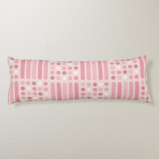 Mideeuwse cirkels roze vanilla lichaamskussen (Achterkant)