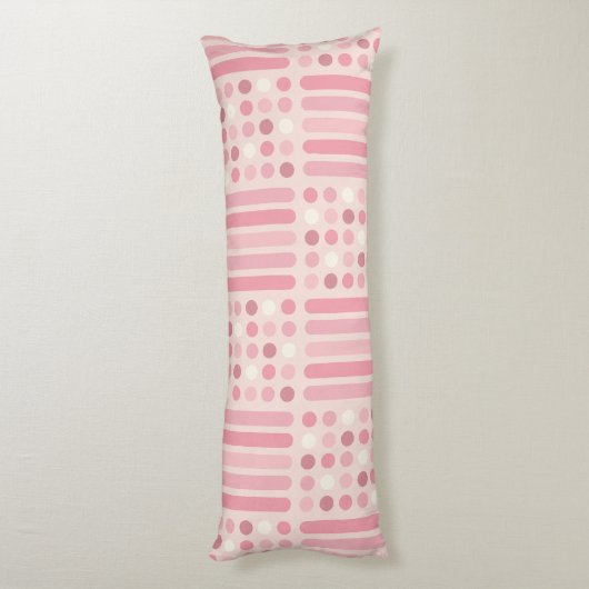 Mideeuwse cirkels roze vanilla lichaamskussen (Achterkant (Verticaal))