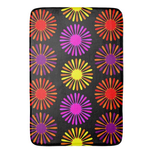 Mideeuwse Floral Pattern Shower Curtain Badmat (Voorkant Verticaal)