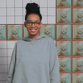 Mideeuwse geometrische elegantie aards Blauwgroen Tegeltje