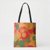 Mideeuwse kleurige Retropatronen Tote Bag (Voorkant)
