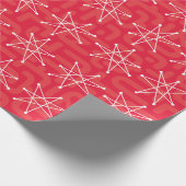 Mideeuwse moderne atoomkerstster MCM Cadeaupapier (Hoek)