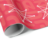 Mideeuwse moderne atoomkerstster MCM Cadeaupapier (Rol Hoek)