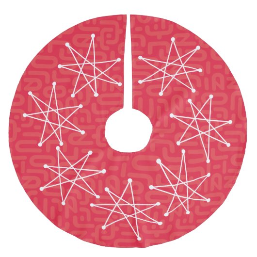 Mideeuwse moderne atoomkerstster MCM Kerstboom Rok (Voorkant)