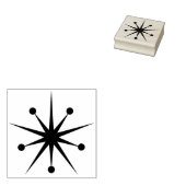 Mideeuwse moderne kerst atoomstartster rubberstempel (Gestempeld)