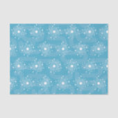 Mideeuwse moderne kerstsnowflake Atomic MCM Tissuepapier (Voorkant)