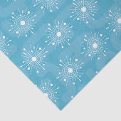 Mideeuwse moderne kerstsnowflake Atomic MCM Tissuepapier (Detail)