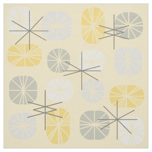 Mideeuwse patroonlogo's Geel grijs Stof (Swatch)