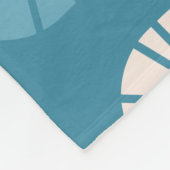 Mideeuwse patroonproducten Blauwgroen wit goud Fleece Deken (Hoek)