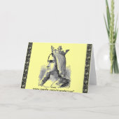 Mideval Queen Wenskaart Kaart (Achterkant)